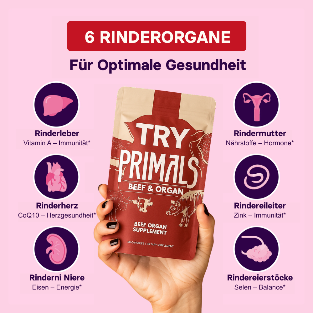 Primals Rinderorgan-Kapseln